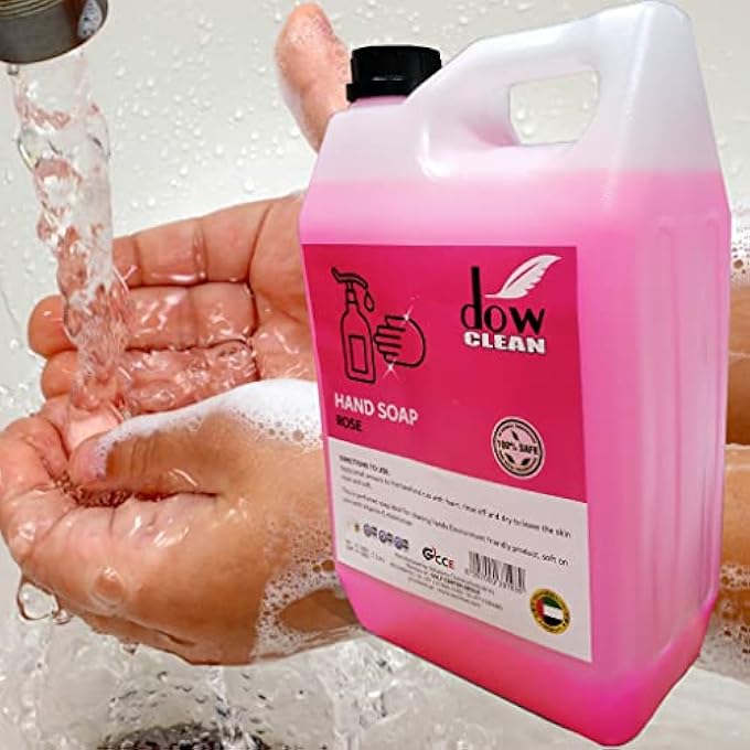 Dow Clean صابون سائل لغسل اليدين مضاد للبكتيريا، ورد - 5 لتر - Image 2